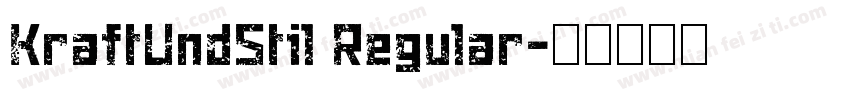 KraftUndStil Regular字体转换